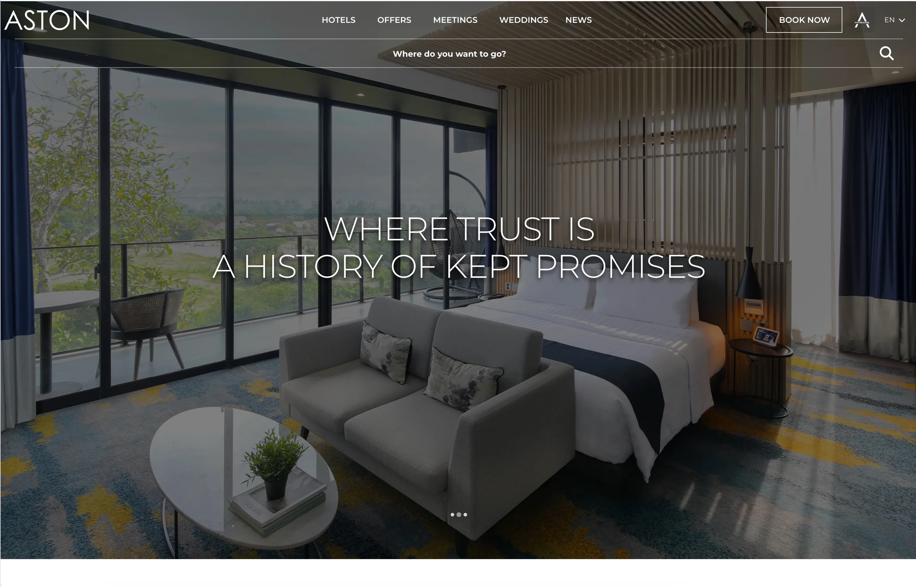 Aston Hotel Branding Website